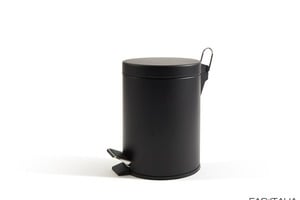Pattumiera nera compatta 3 lt con pedale