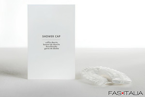 Cuffia doccia neutra Hotel monouso trasparente