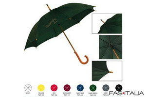 Ombrello personalizzato per Hotel con manico in legno