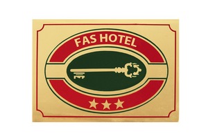 Targa classificazione Hotel in ottone 20x30 cm