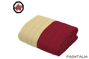 Trapunta ignifuga estiva singola bicolore per Hotel