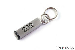 Portachiavi albergo compatto con anello paragraffi