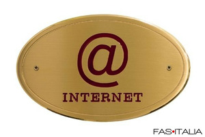 Targa identificativa per interni Hotel in ottone di pregio