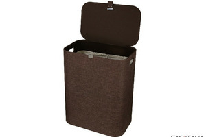 Cesto portabiancheria SPA elegante effetto lino