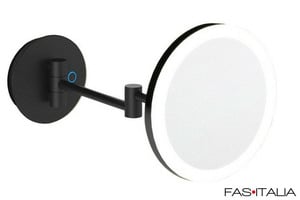 Specchio ingranditore 5x nero con luce