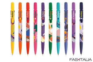 Penna bic a scatto personalizzata per hotel