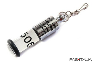 Portachiavi albergo elegante cilindrico con ottone e plexiglass