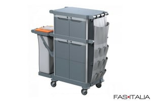 Carrello multiuso con tasca laterale