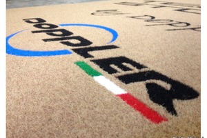 Zerbino personalizzato con logo per ingresso Hotel