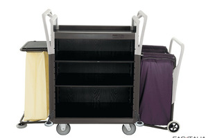 Carrello servizio ai piani noce M
