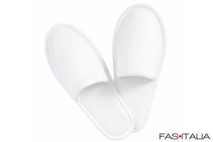 Ciabatte di spugna per camera di hotel unisex