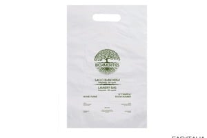 Sacchetti lavanderia verde per hotel