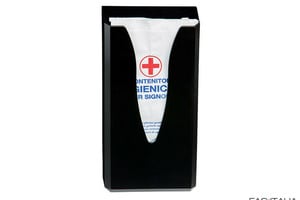 Dispenser sacchetti igienici nero ABS hotel