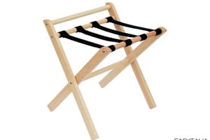 Reggivaligia compatto in legno