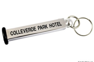 Portachiavi albergo moderno con anello paracolpi