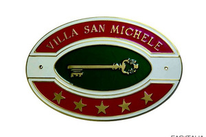 Targa classificazione Hotel in ottone massiccio fuso artigianale