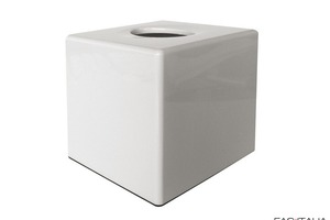 Dispenser salviette cubo ABS bianco