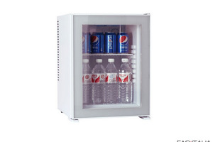 Frigobar bianco 35 lt con porta in vetro