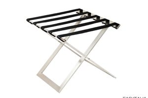 Reggivaligia di design in accaio inox