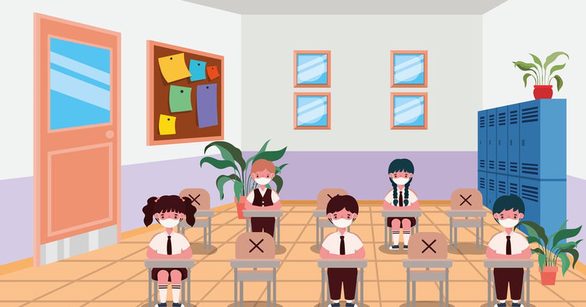 bambini in aula bambini a scuola