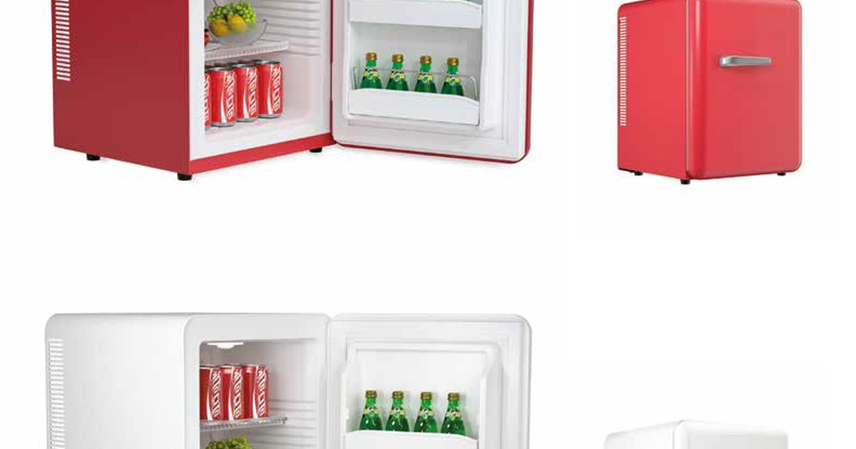 Colore e stile con il frigobar vintage Il frigobar vintage per camera d'albergo