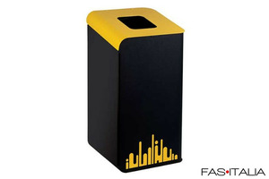 Portarifiuti modulare con apertura superiore per aree comuni Cestino 80 litri raccolta differenziata Hotel