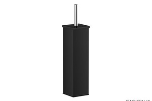 Portascopino quadrato in acciaio inox nero Portascopino quadrato in acciaio inox nero