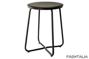 Sgabello bagno inox color