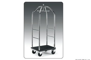 Carrello Porta Abiti e bagagli Cromato Carrello Porta Abiti e bagagli Cromato