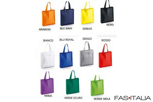 Borsa shopping in tnt personalizzata 36x40x8 Borsa shopping in tnt personalizzata 36x40x8