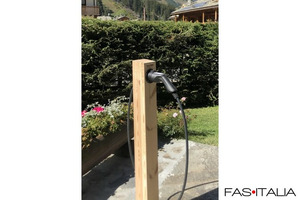 Colonnina di ricarica in legno 22kW Colonnina in legno per ricarica di veicoli elettrici