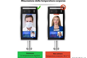 Termoscanner rilevamento facciale 1,2 m Termoscanner rilevamento facciale 1,2 m