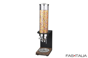 Dispenser cereali legno e acciaio inox 3 lt
