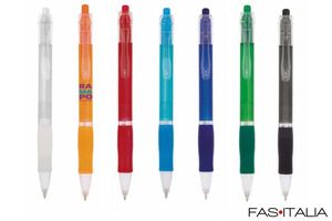 Penna BIC con grip colorato personalizzata per Hotel