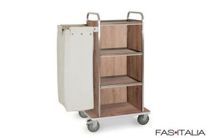 Carrello in inox con sacco