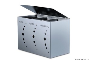 Pattumiera raccolta differenziata inox Pattumiera raccolta differenziata inox 3 scomparti