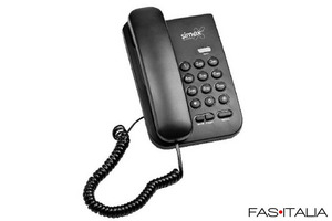 Telefono compatto per Albergo bianco o nero Telefono per camera Hotel da tavolo o parete