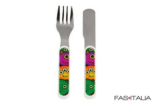 Set posate bambini colorate per Hotel