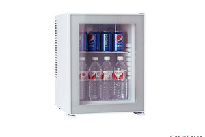 Frigobar bianco con porta in vetro Frigobar bianco con porta in vetro