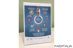 Porta cartelli indicazioni Covid-19 Porta messaggi contenimento Coronavirus