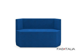 Divanetto esagonale due posti per hall hotel