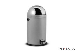 Pattumiera a pedale 33 lt in acciaio grigio Pattumiera a pedale 33 lt in acciaio grigio