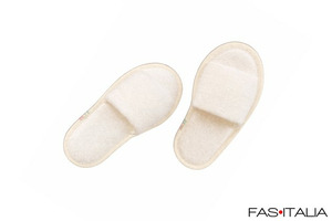 Ciabatte bambini per Hotel in ciniglia bianca