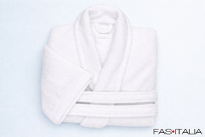 Accappatoio spugna effetto ciniglia 450 gr Accappatoio bianco SPA morbido Hotel