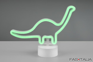 Lampada bambini dinosauro effetto neon per Hotel Lampada dinosauro LED per camere family Hotel