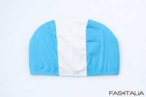 Cuffie in stoffa bianco azzurro piscina centro benessere Cuffie piscina bicolore per SPA Hotel