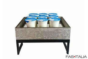 Alzata con espositore refrigerato